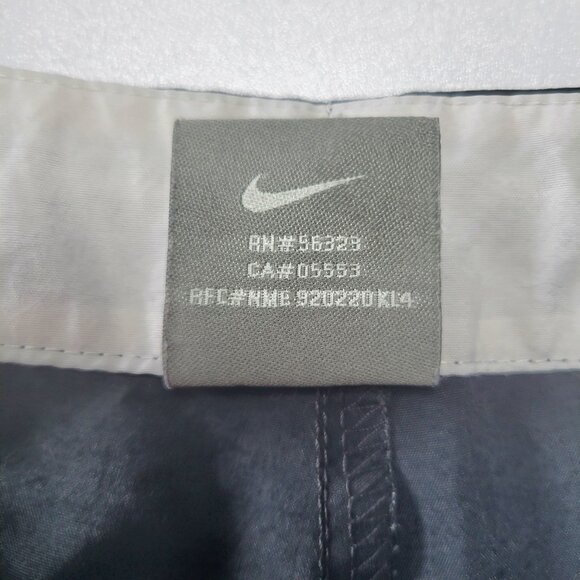 Vintage 90s/Y2K Nike Cropped Track Pants Tuxedo Pink Stripe Straight Leg - Picture 8 of 14